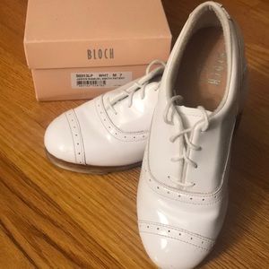 Bloch Jason Samuels Smith white patent tap shoes